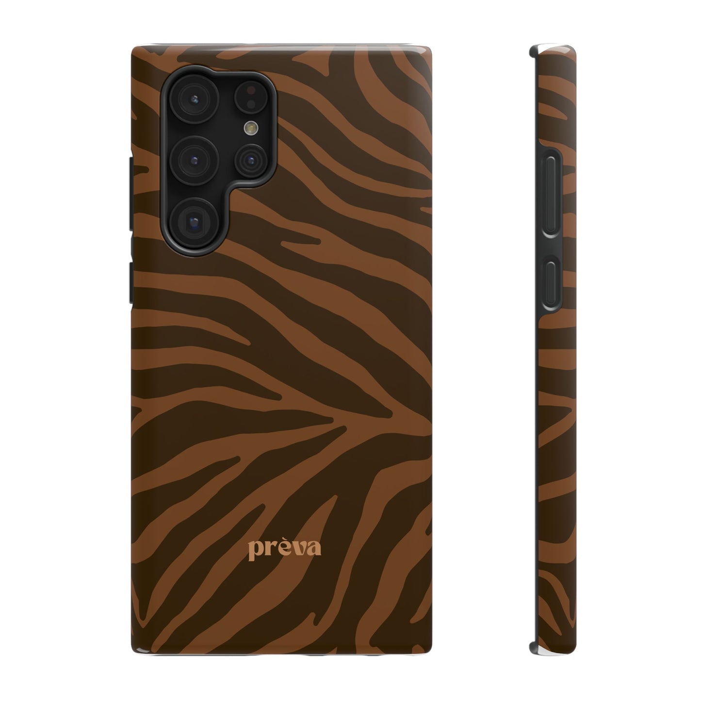 Brown Tiger Stripe Phone Case
