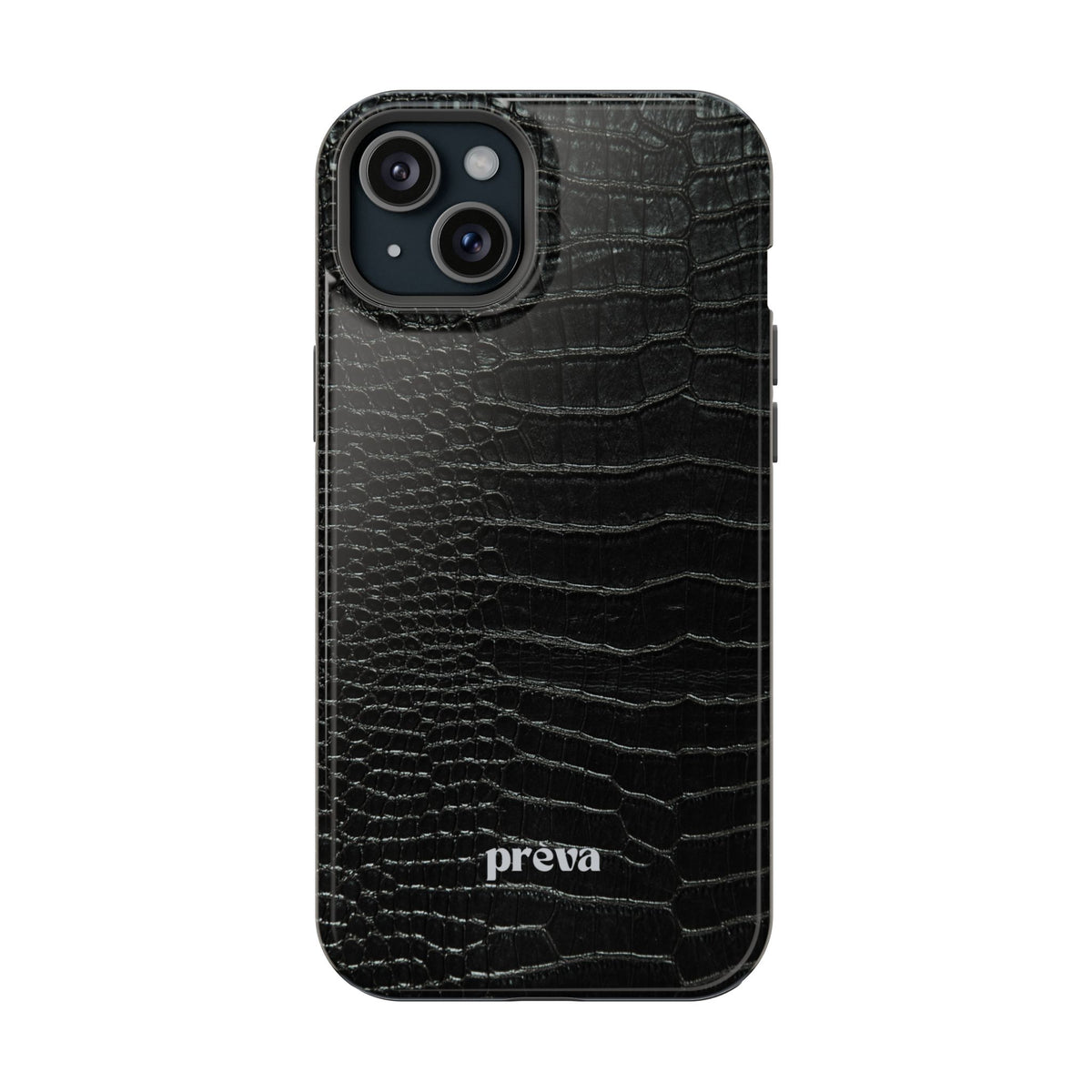 Black Croc Phone Case