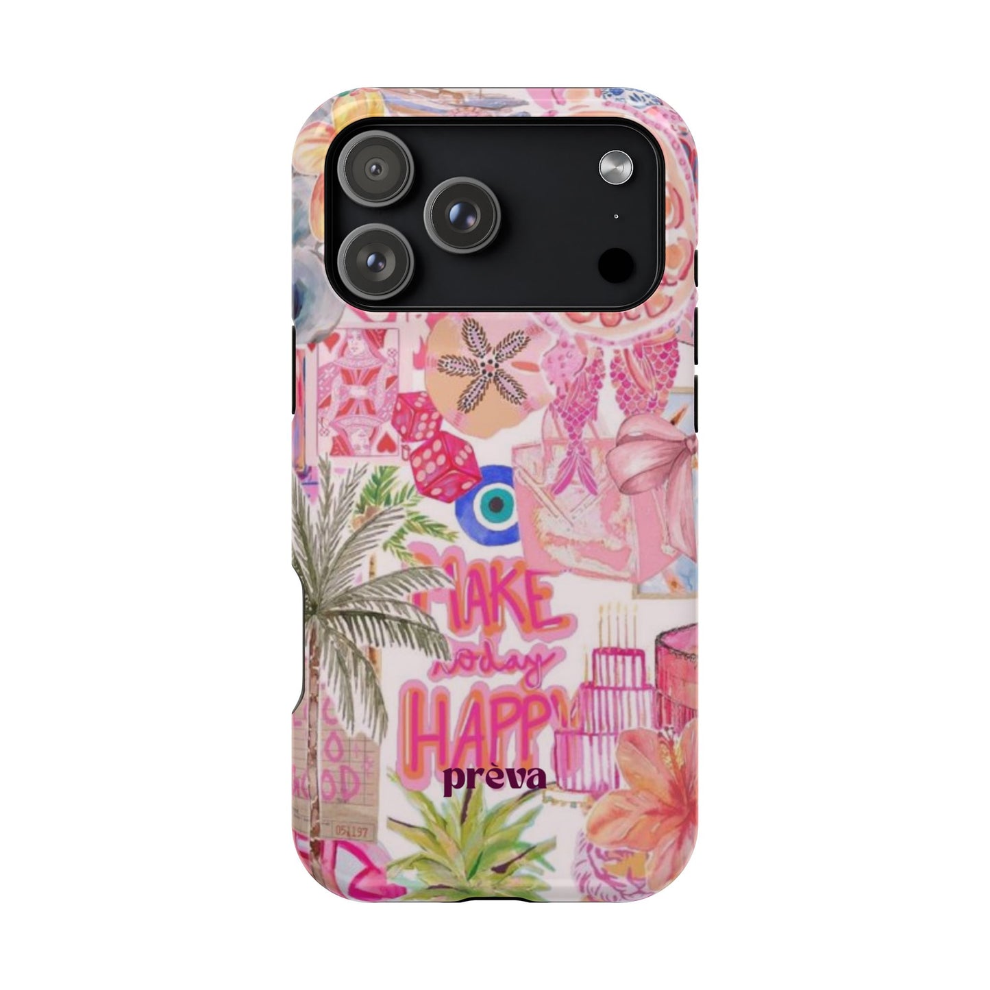 Pink Tropical Collage Phone Case