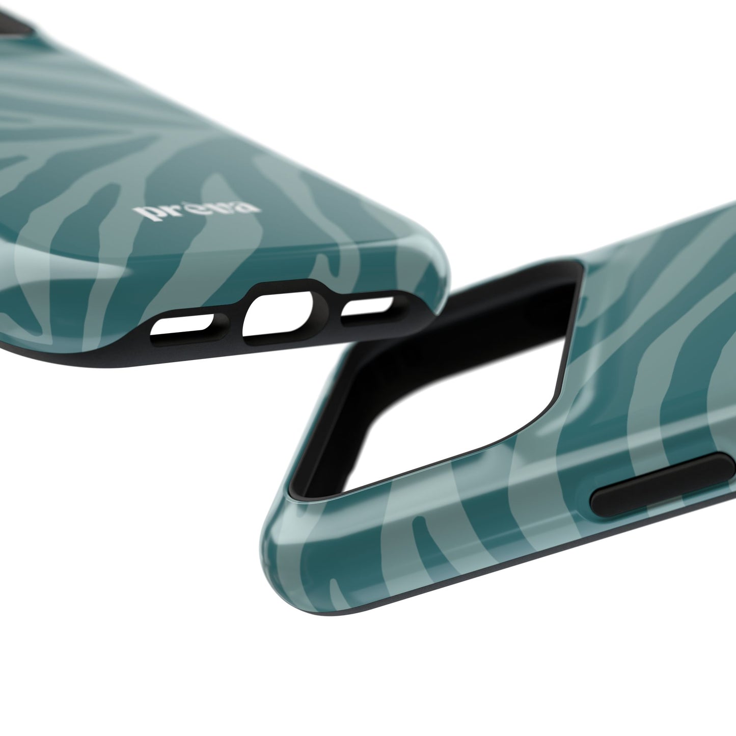 Teal Zebra Phone Case