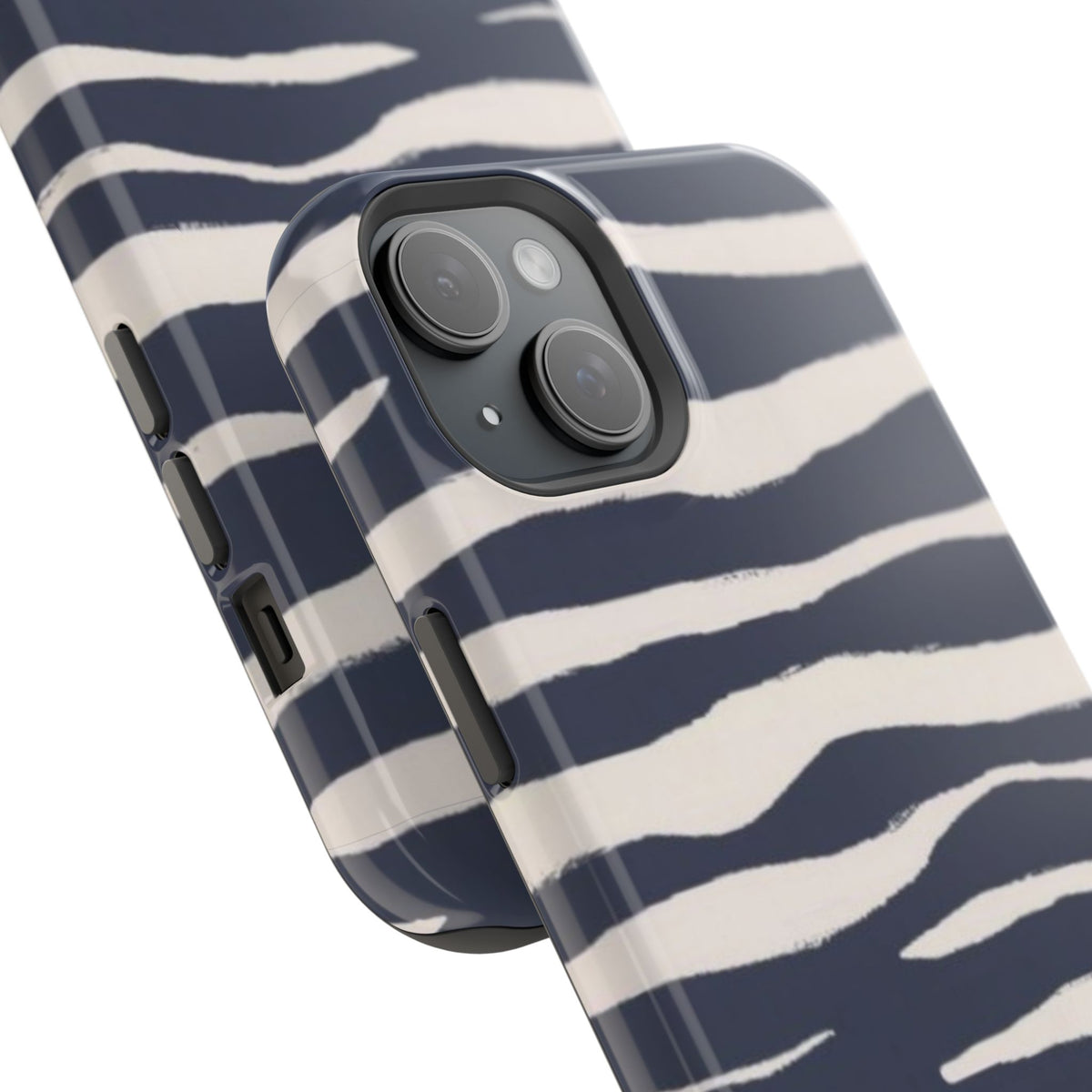 Navy & Cream Zebra Phone Case