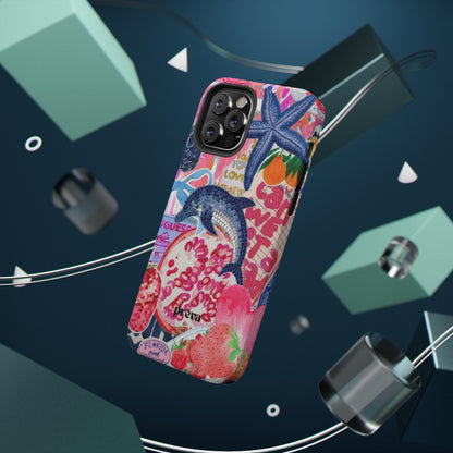 Dolphin Tropics Collage Phone Case