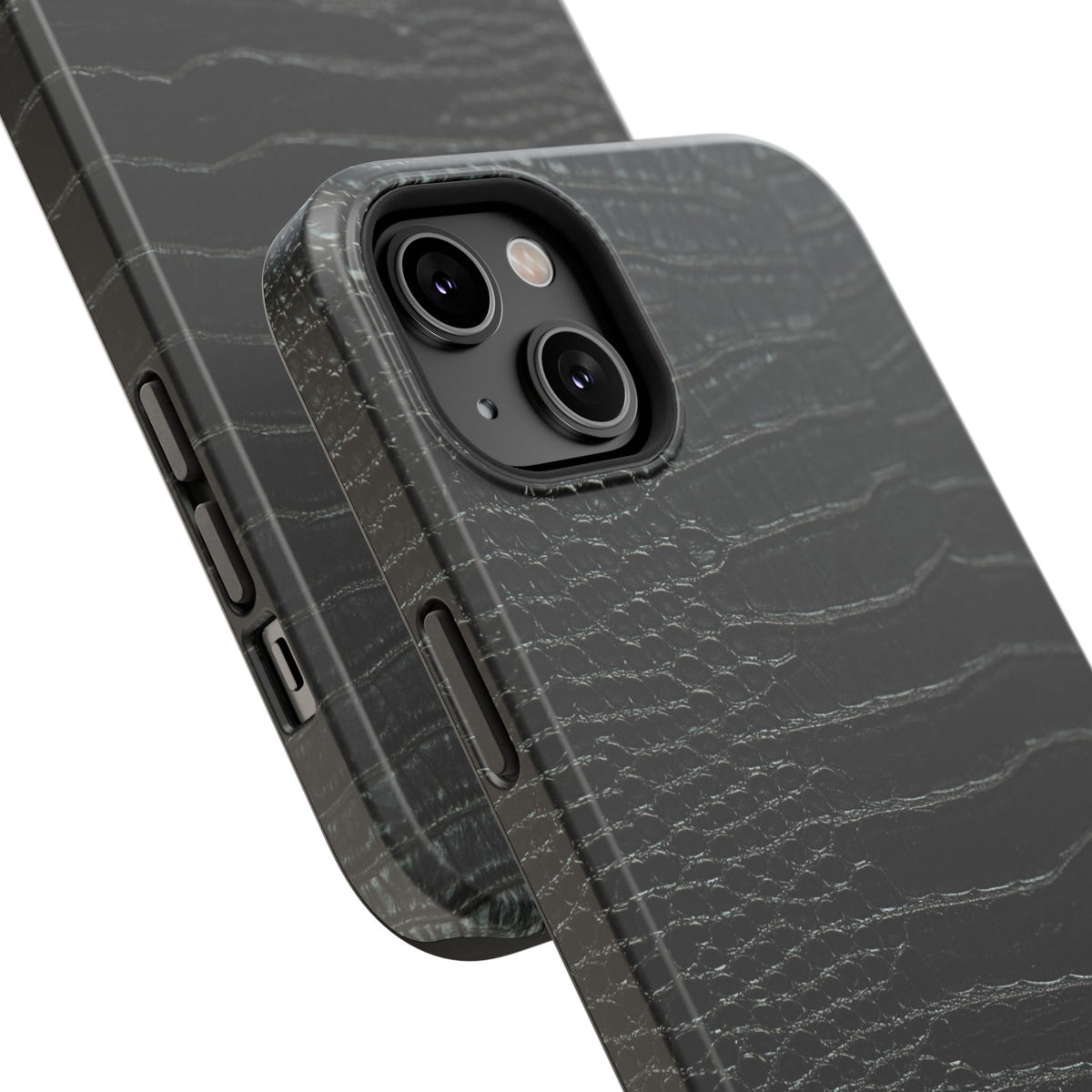 Black Croc Phone Case