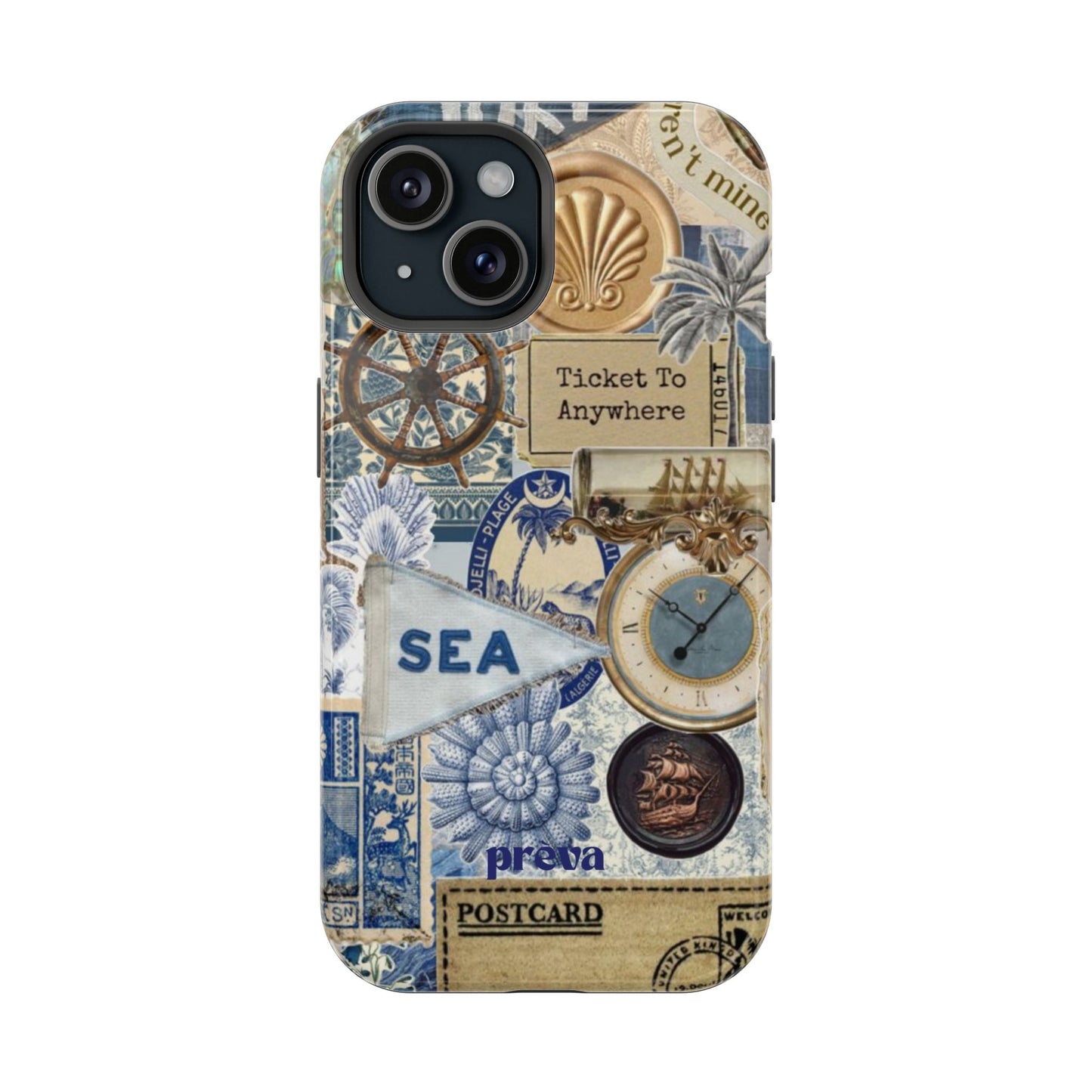 Neutral Travel Collage Phone Case