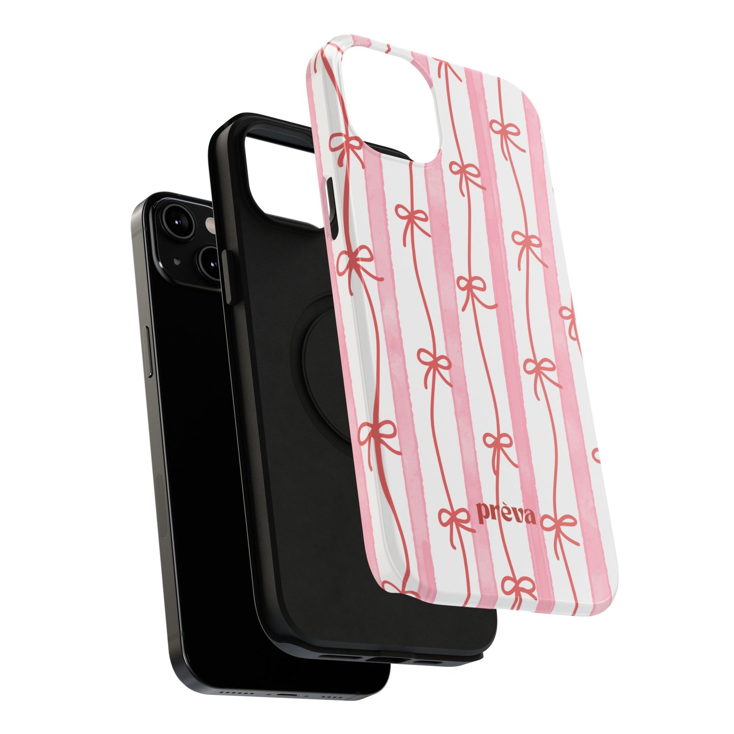 Pink Bow Chain Phone Case