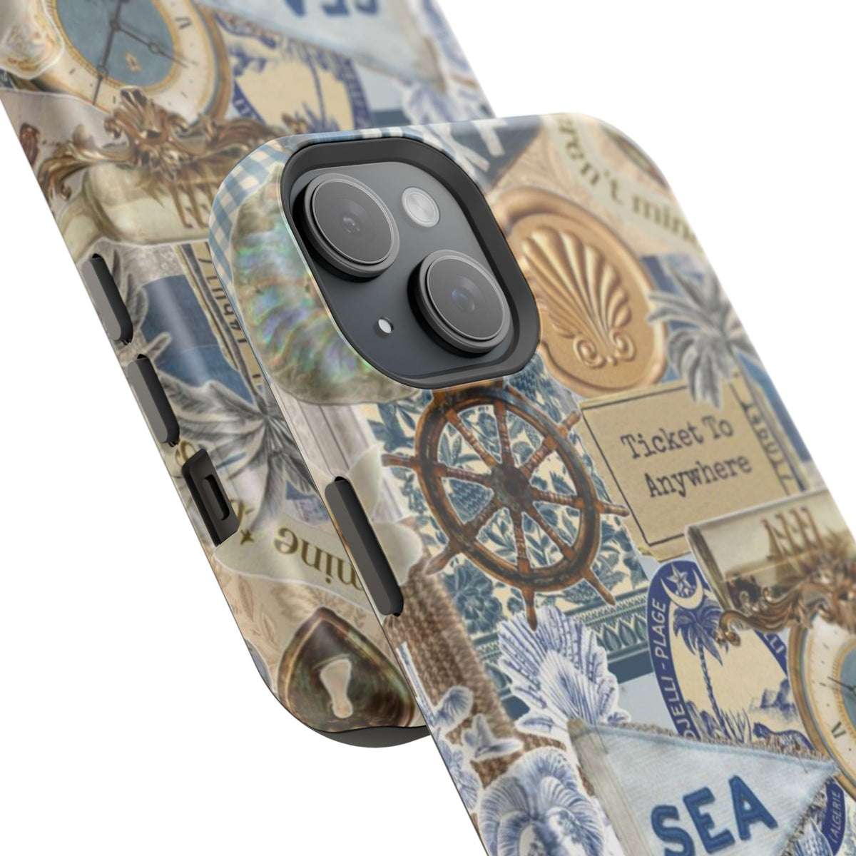 Neutral Travel Collage Phone Case