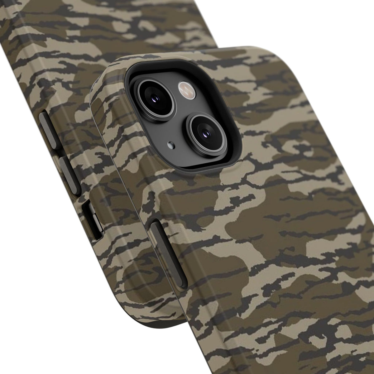 Camo Impact-Resistant Phone Case — Military Green Rugged Protection