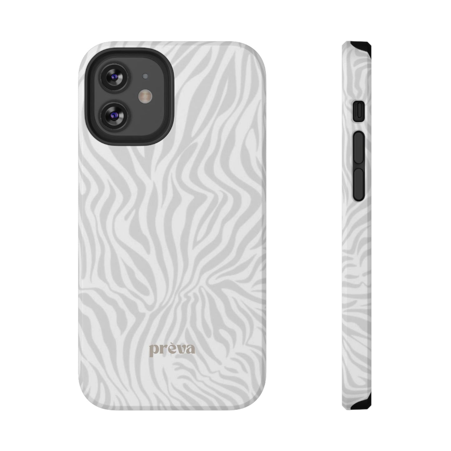 Zebra White Wave Phone Case
