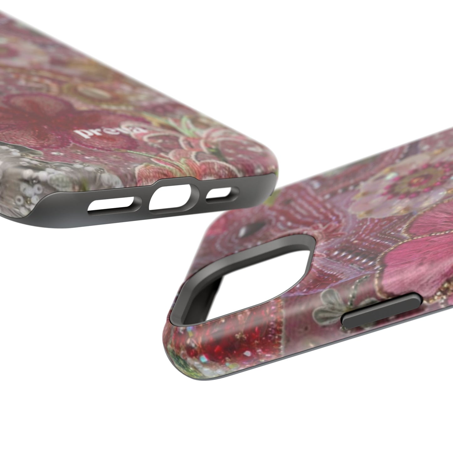 Floral Embroidery Phone Case