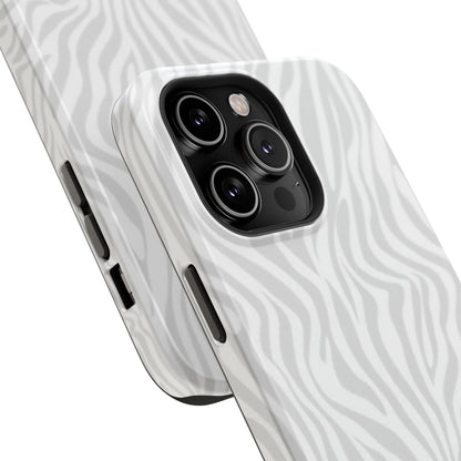 Zebra White Wave Phone Case