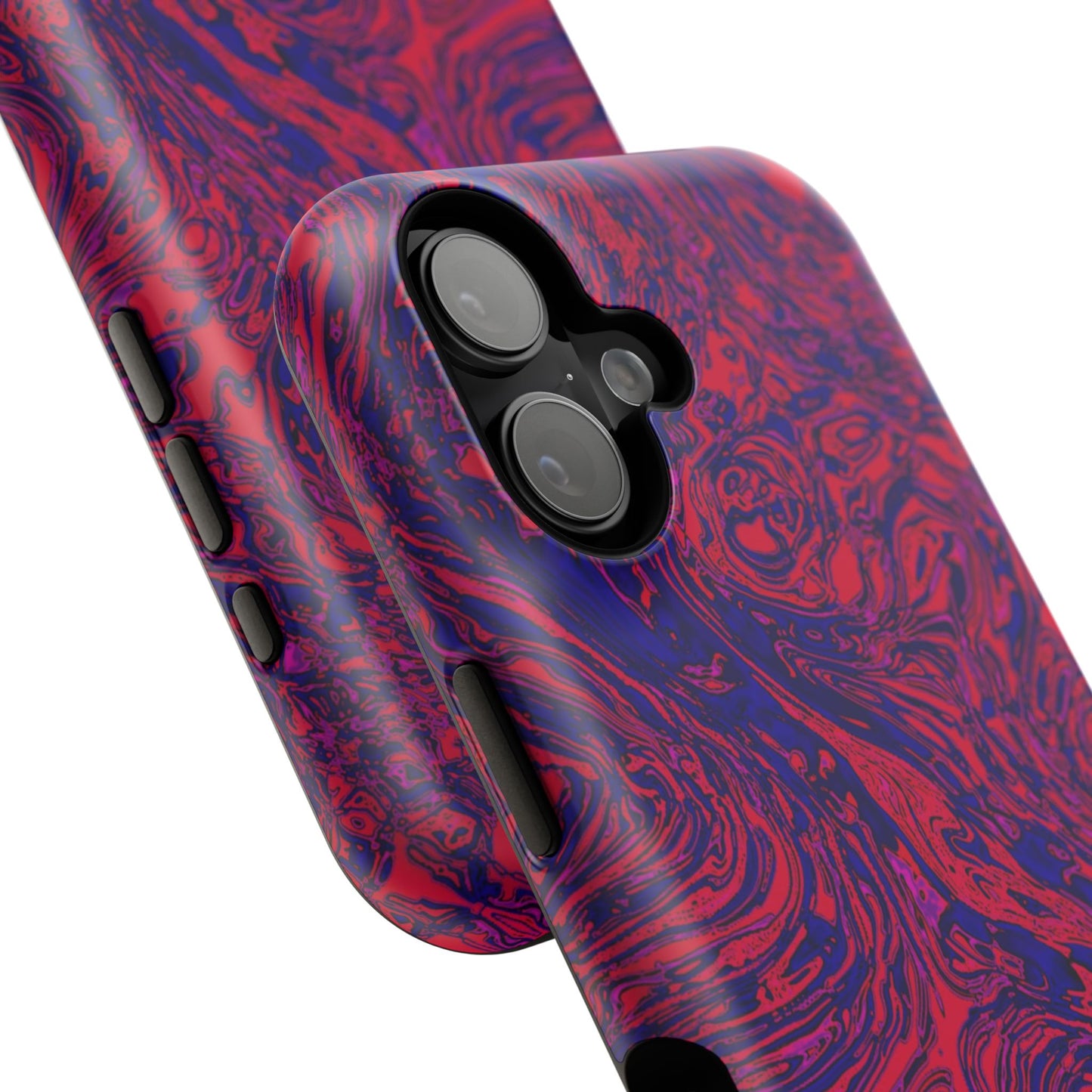 Marbled Red & Purple Phone Case