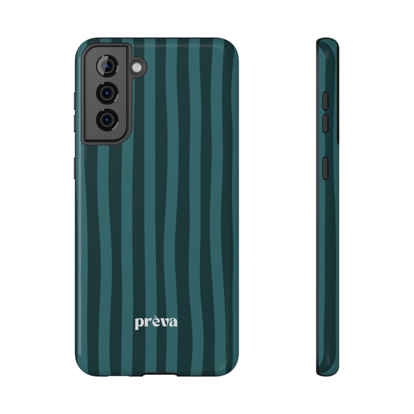 Dark Stripes Turquoise Phone Case