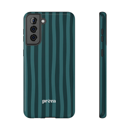 Dark Stripes Turquoise Phone Case
