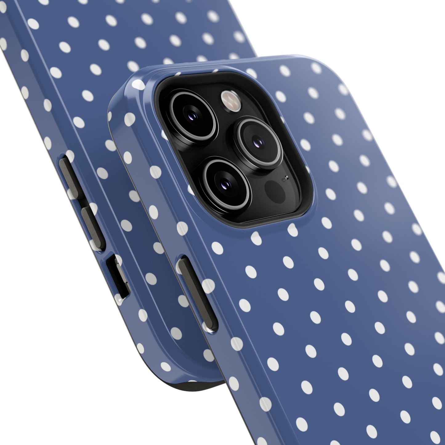 Navy Polka Dot Phone Case