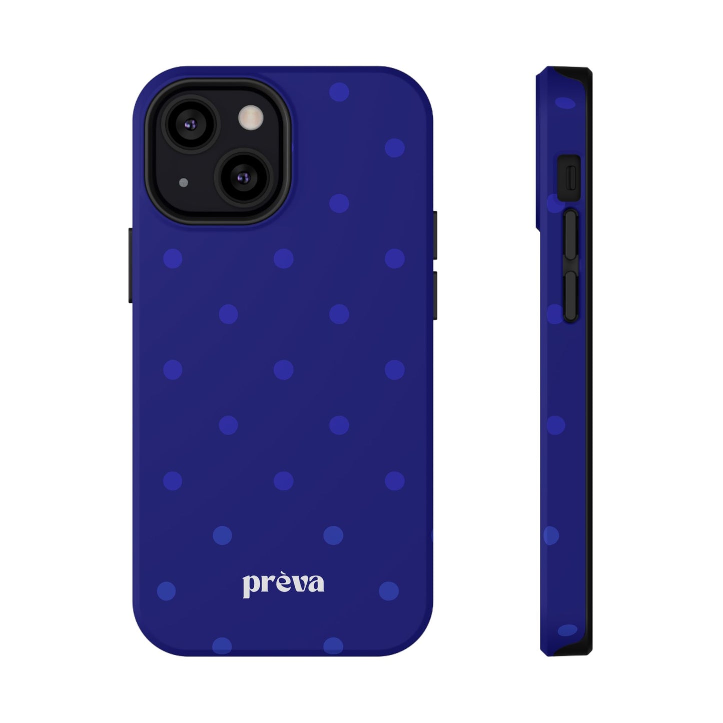 Dark Blue Polka Dots Phone Case
