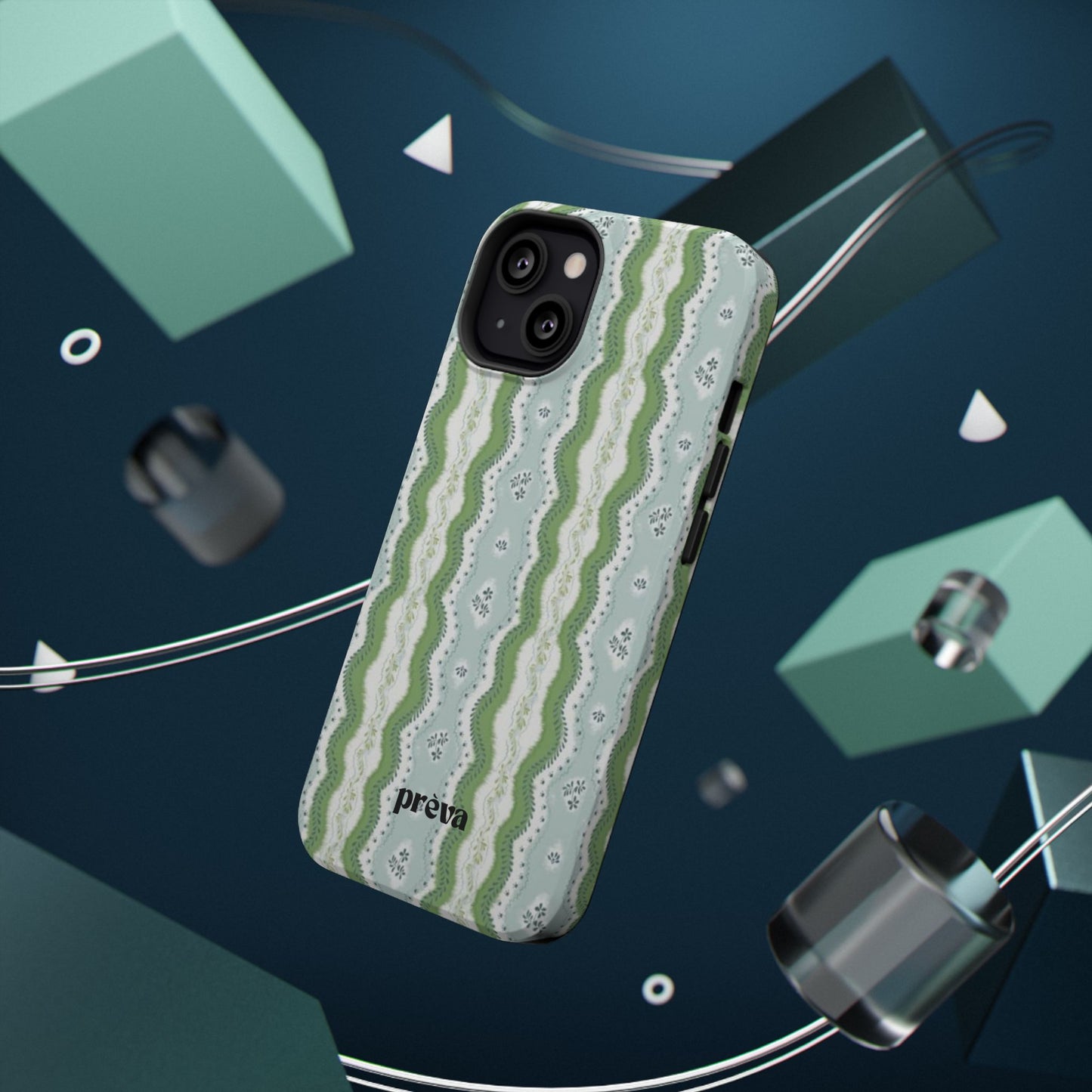 Green Waves Phone Case