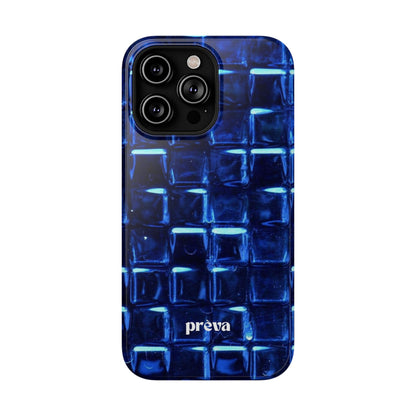 Blue Glass Tile Impact-Resistant Phone Case