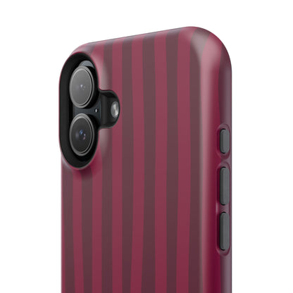 Burgandy Stripes x Ava Dudderar Phone Case