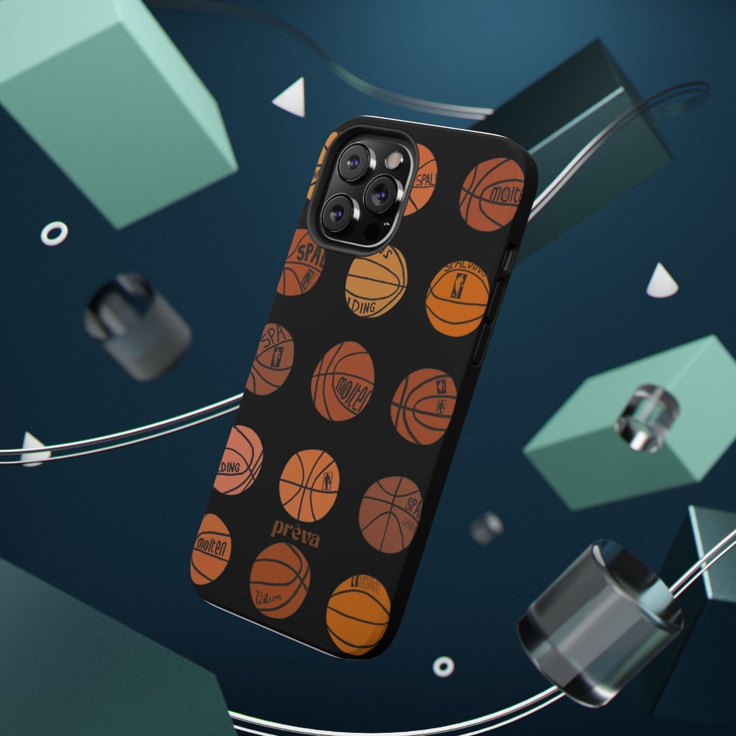 Black Basketball Phone Case