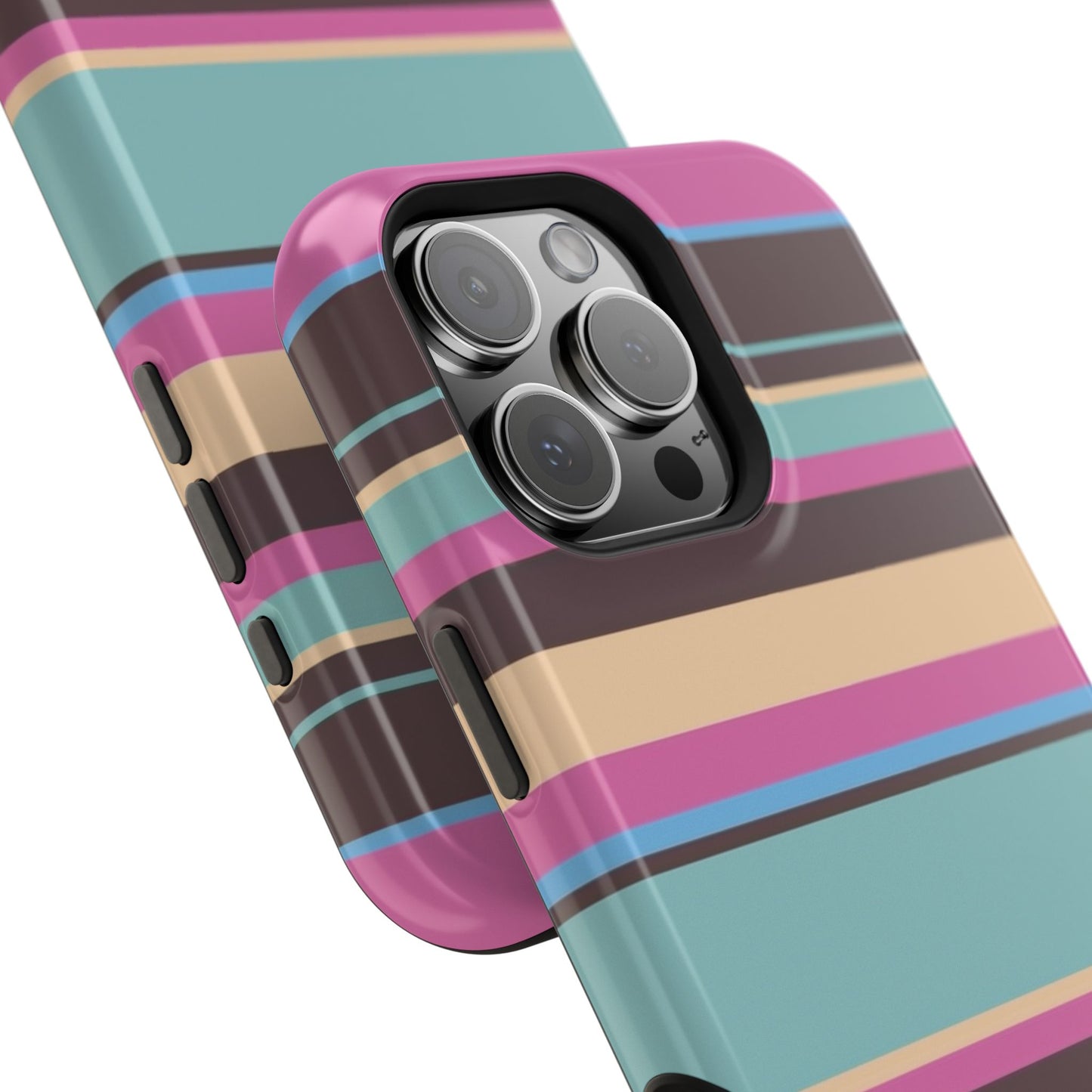 Cocoa Palm Stripes Phone Case