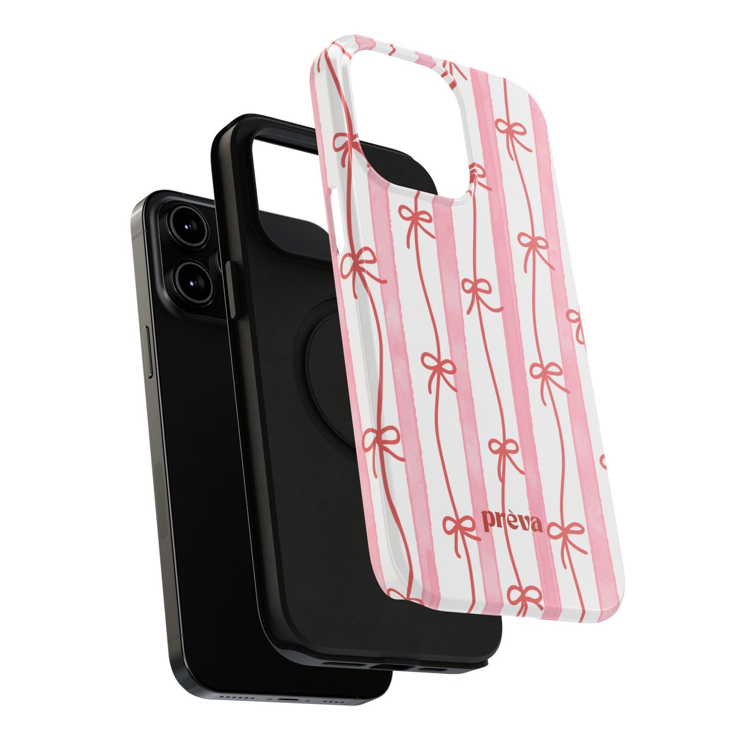 Pink Bow Chain Phone Case