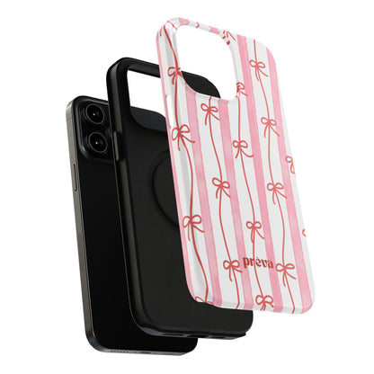 Pink Bow Chain Phone Case