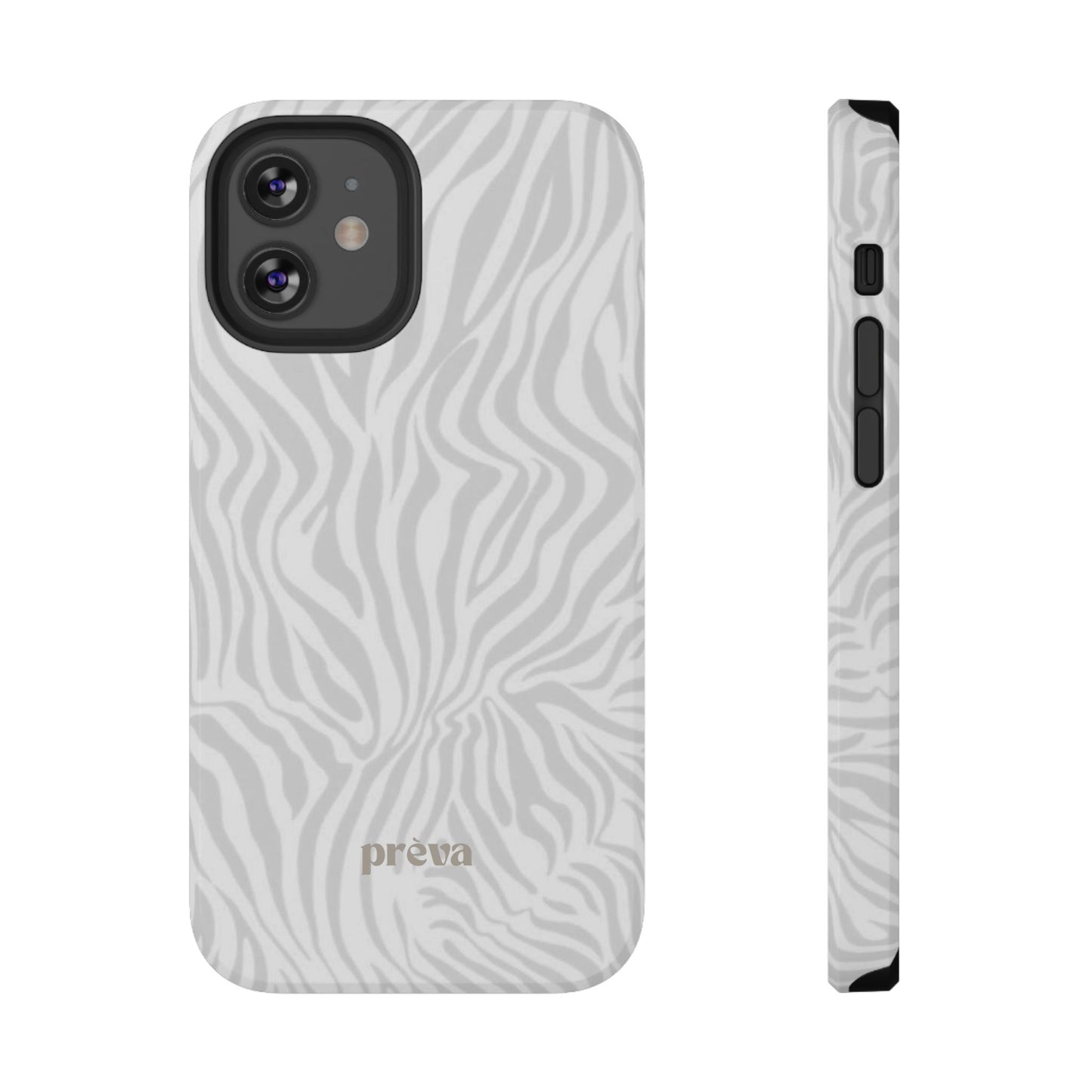 Zebra White Wave Phone Case