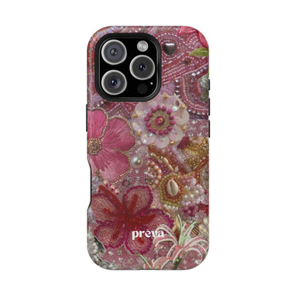 Floral Embroidery Phone Case