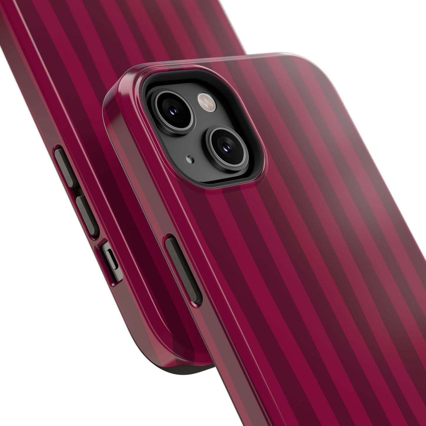 Burgandy Stripes x Ava Dudderar Phone Case