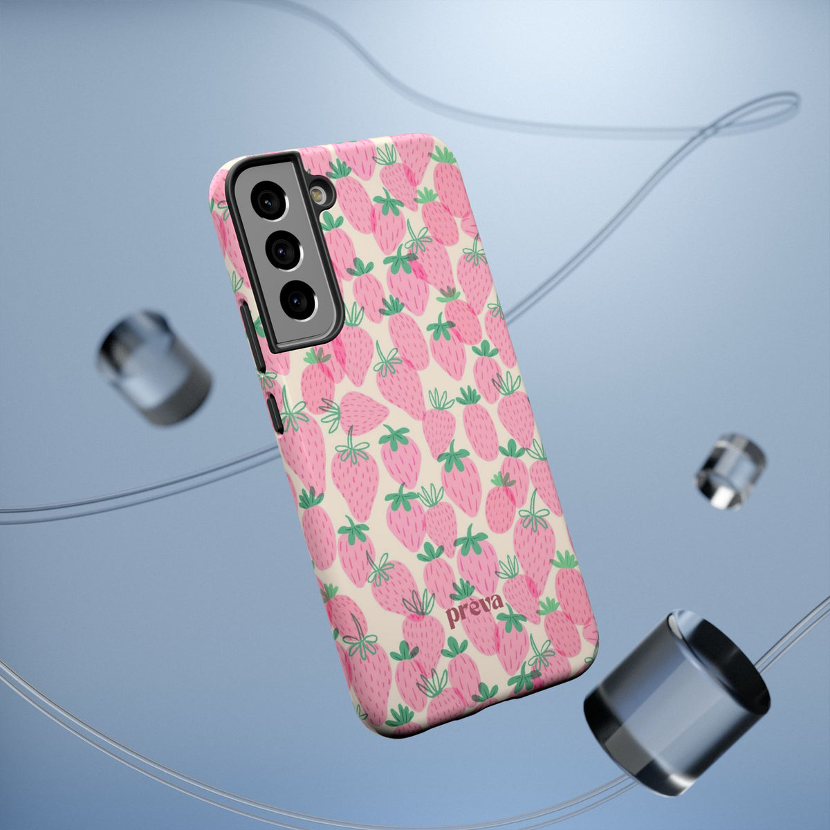 Pink Strawberry Phone Case