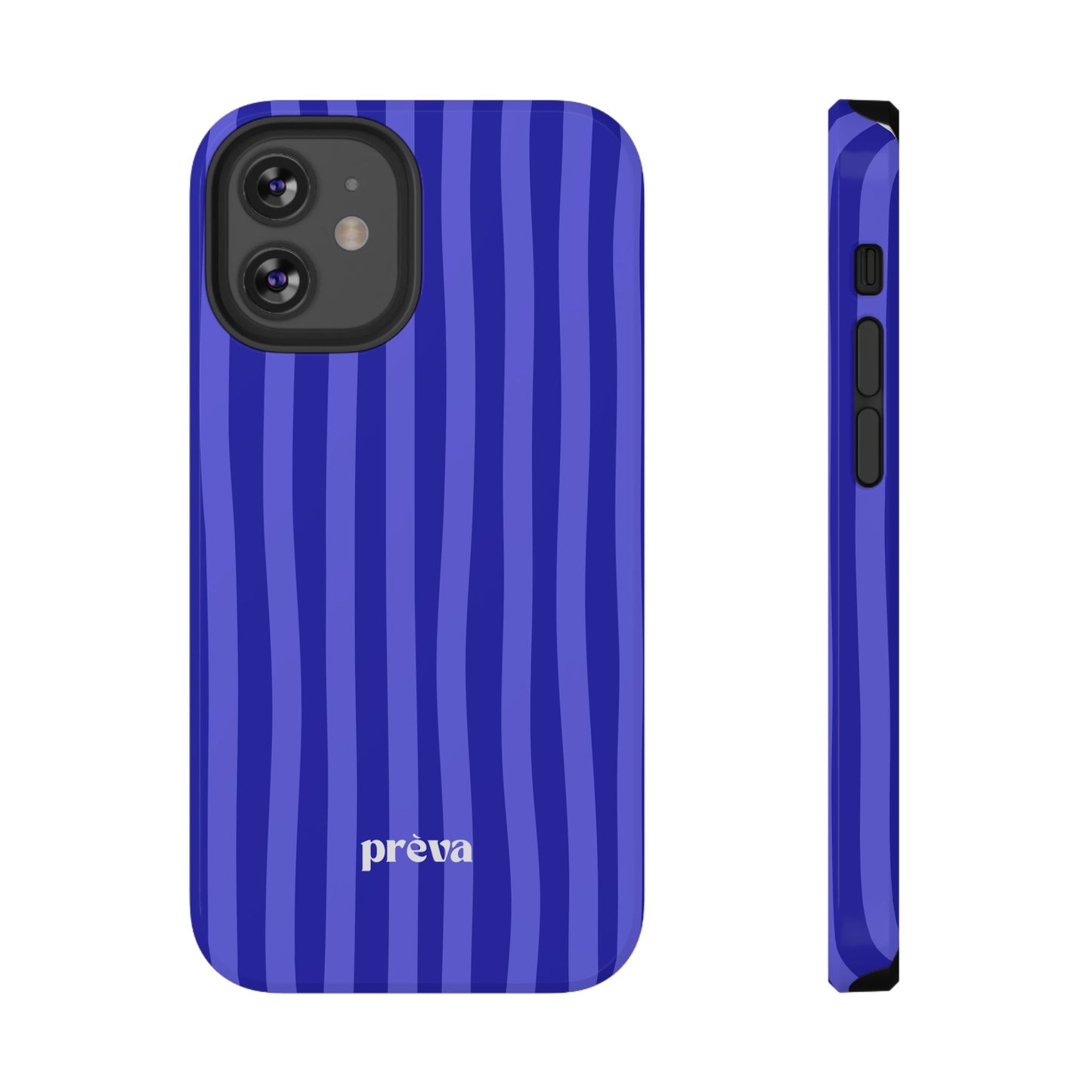 Neon Blue Stripes Phone Case