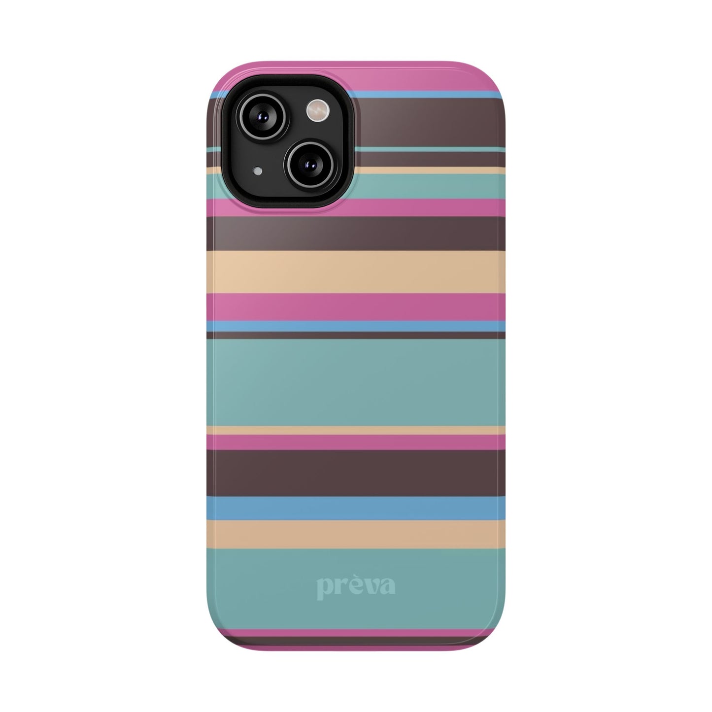 Cocoa Palm Stripes Phone Case
