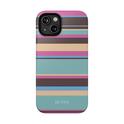 Cocoa Palm Stripes Phone Case