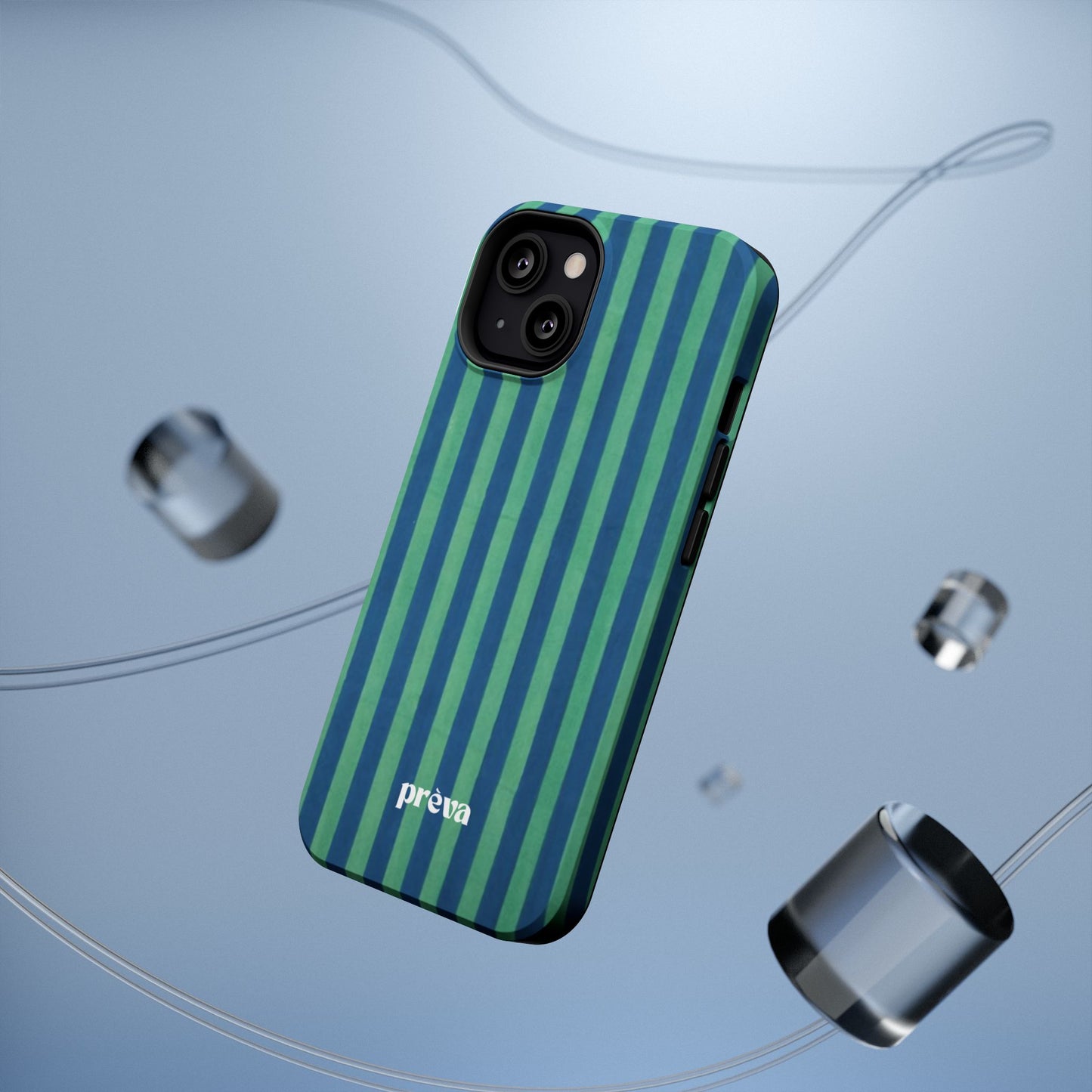 Green & Blue Stripes Phone Case