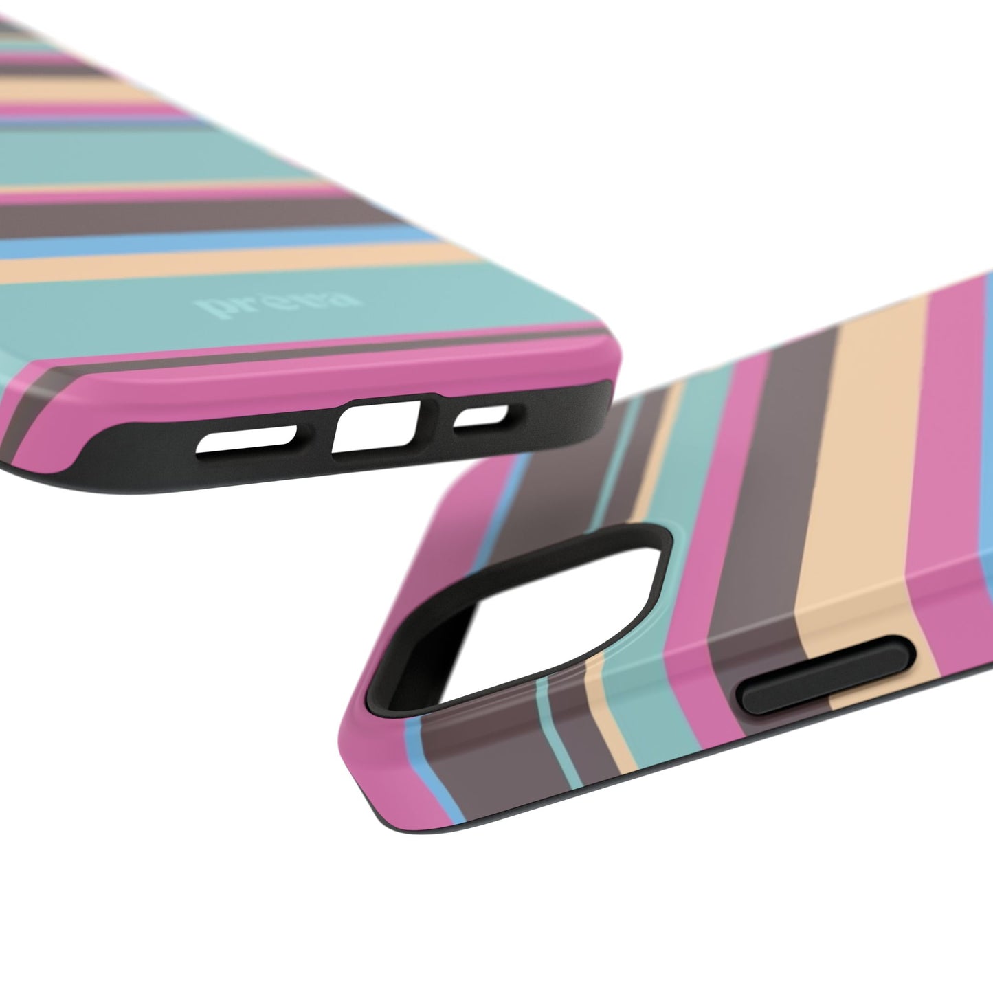 Cocoa Palm Stripes Phone Case