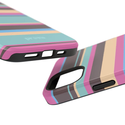 Cocoa Palm Stripes Phone Case