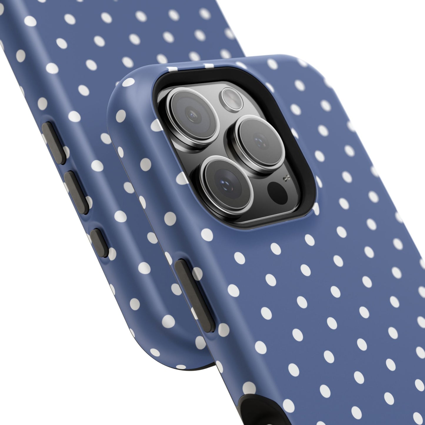 Navy Polka Dot Phone Case