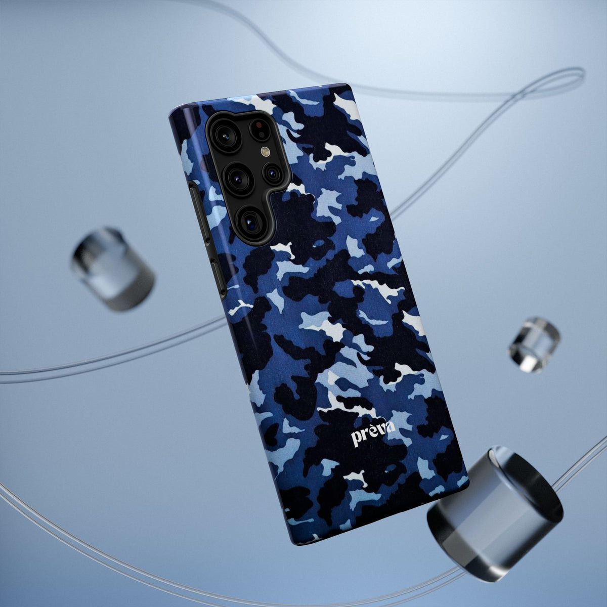 Blue Camo Phone Case
