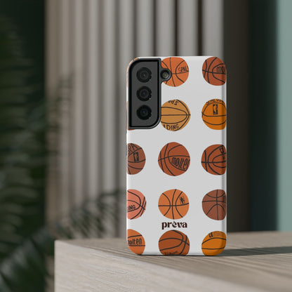 White Basketball Phone Case