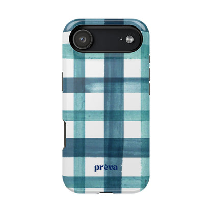 Teal Plaid Phone Case