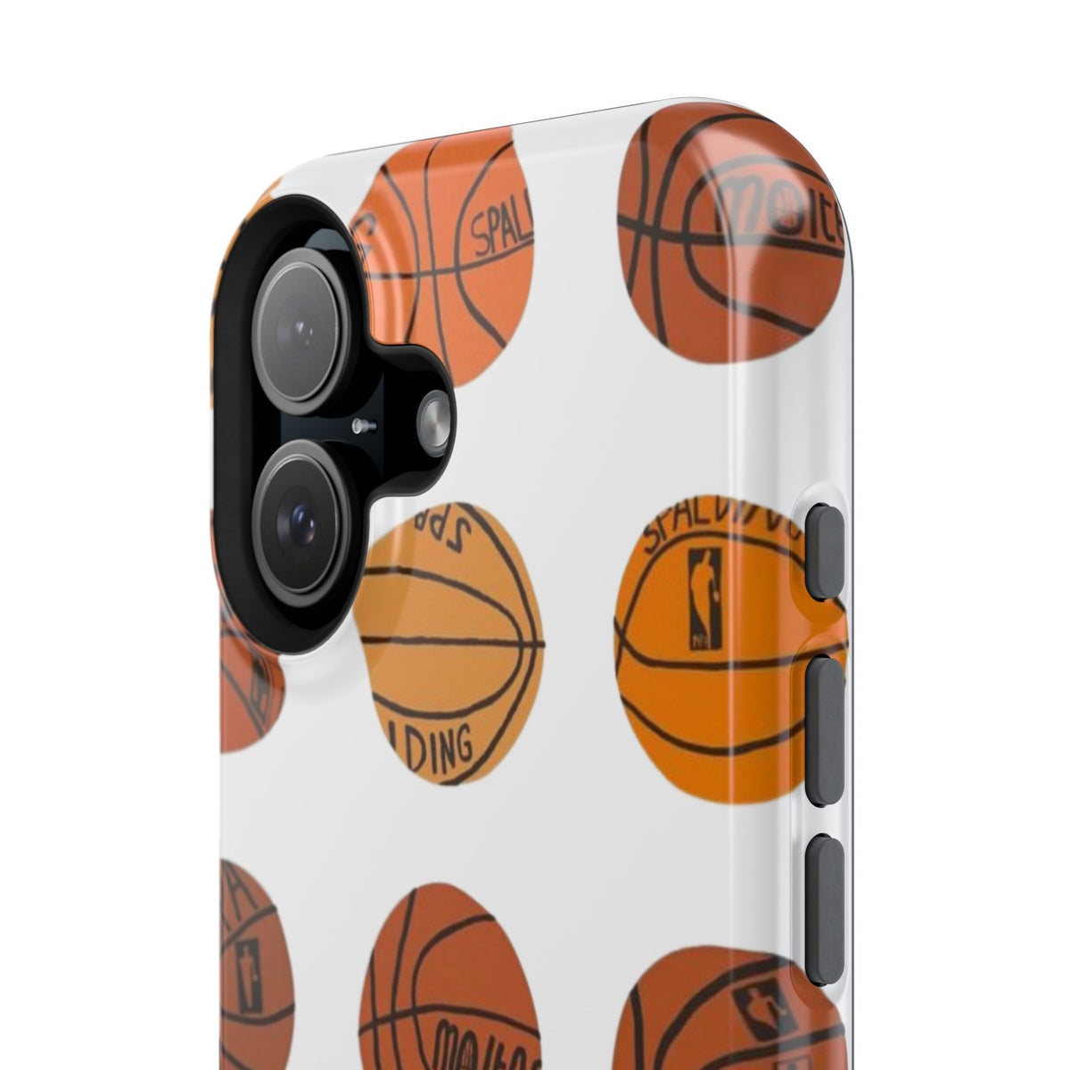 White Basketball Phone Case
