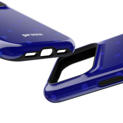 Dark Blue Polka Dots Phone Case