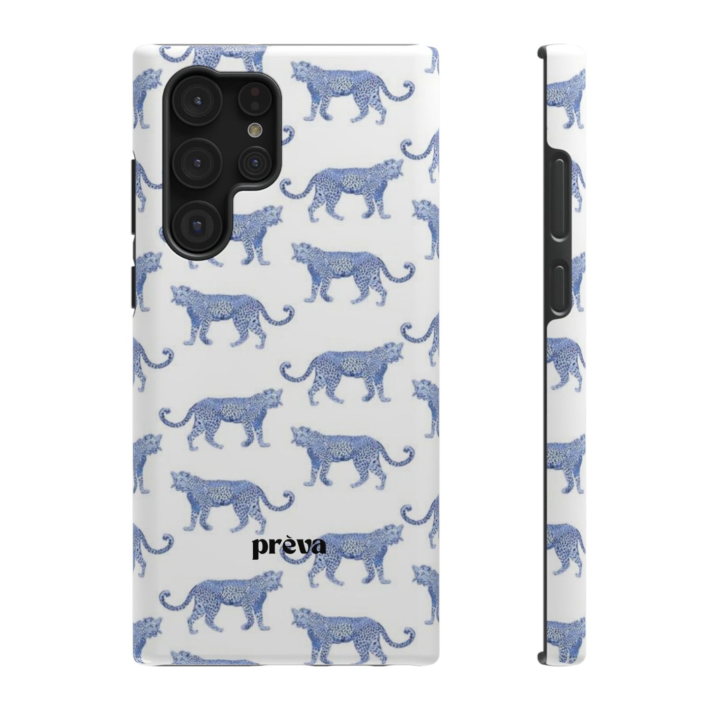 Blue Leopard Pattern Phone Case