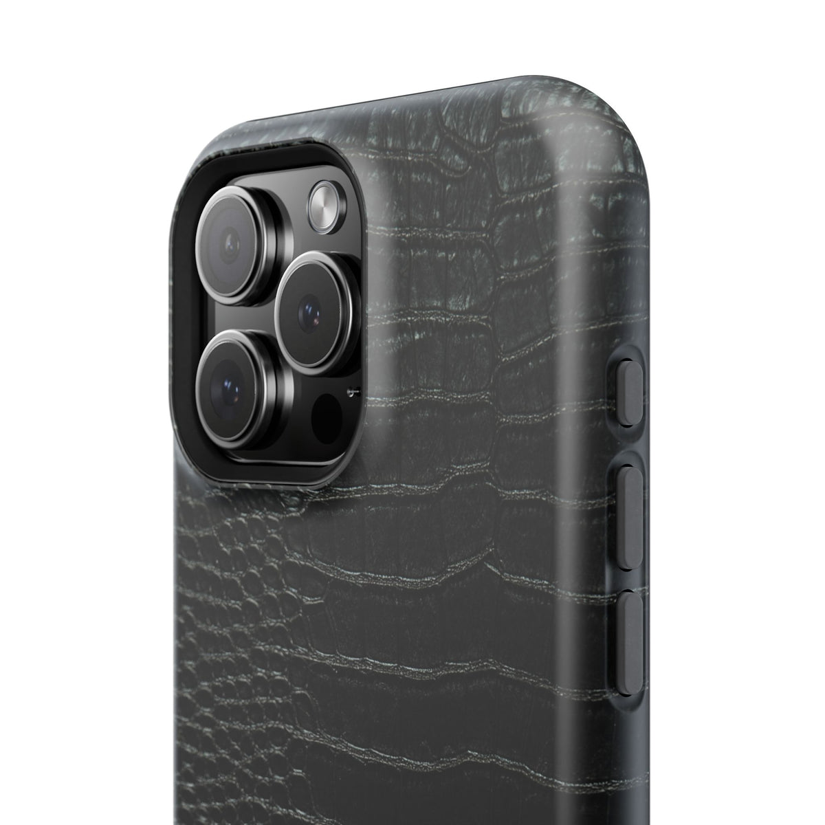 Black Croc Phone Case