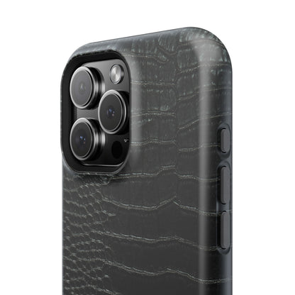 Black Croc Phone Case