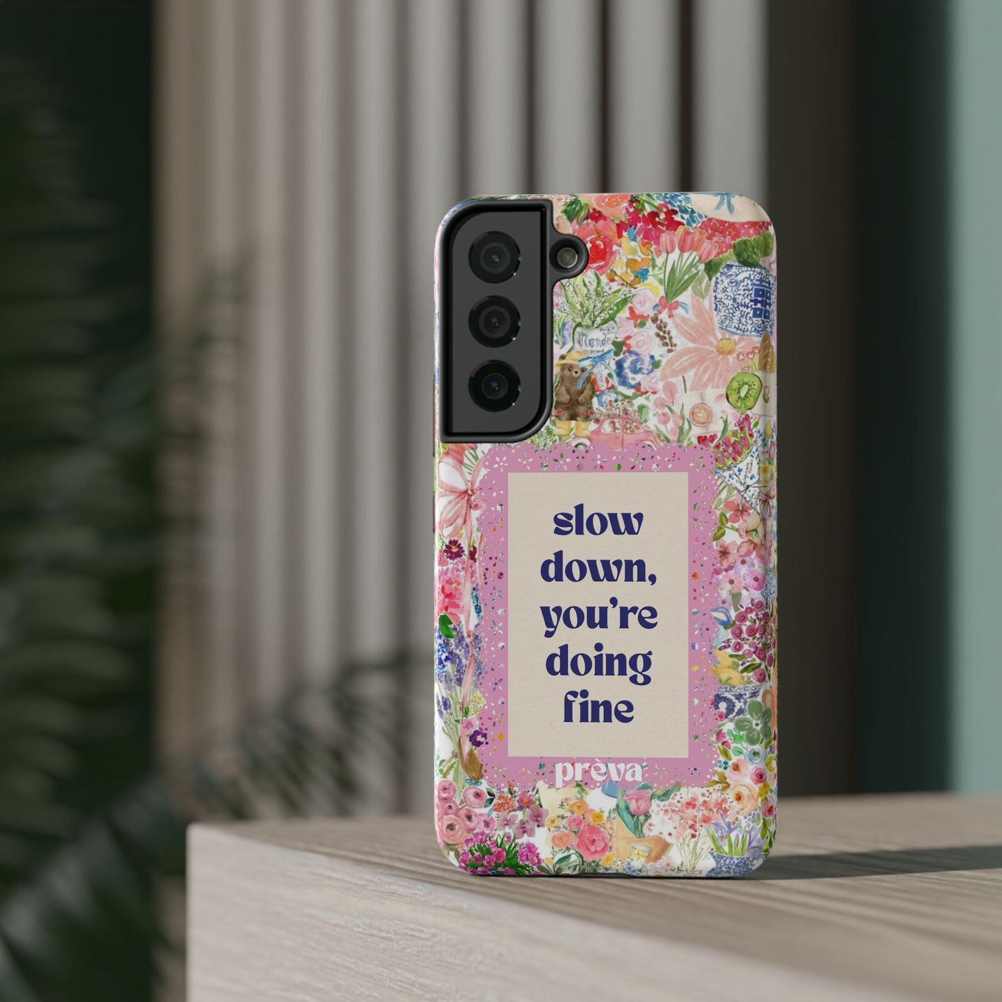 Slow Down Flowers x notsoken Phone Case