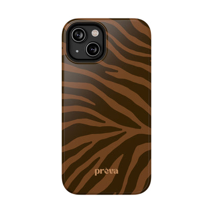 Brown Tiger Stripe Phone Case