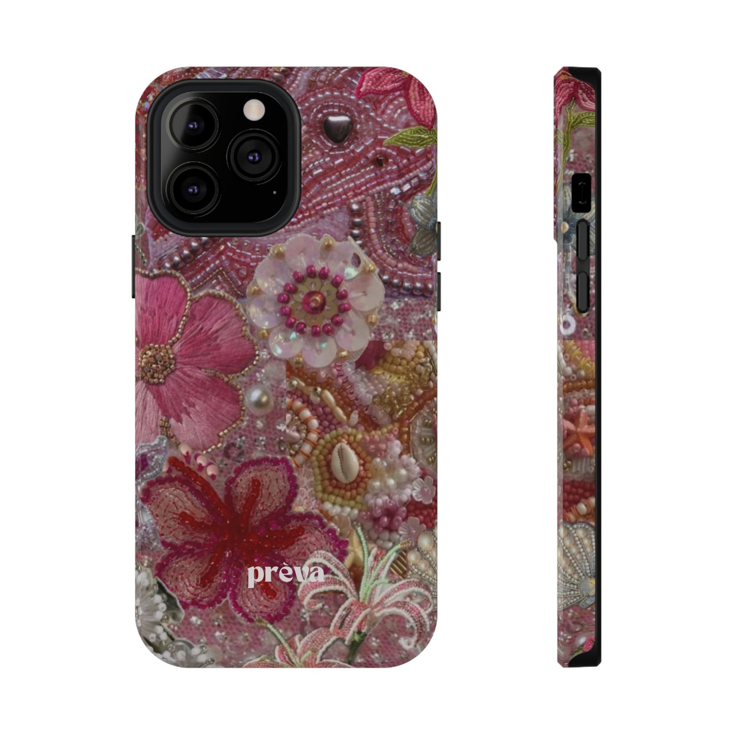 Floral Embroidery Phone Case