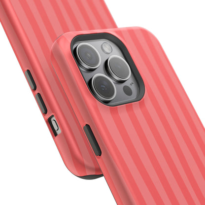 Coral Stipes Phone Case