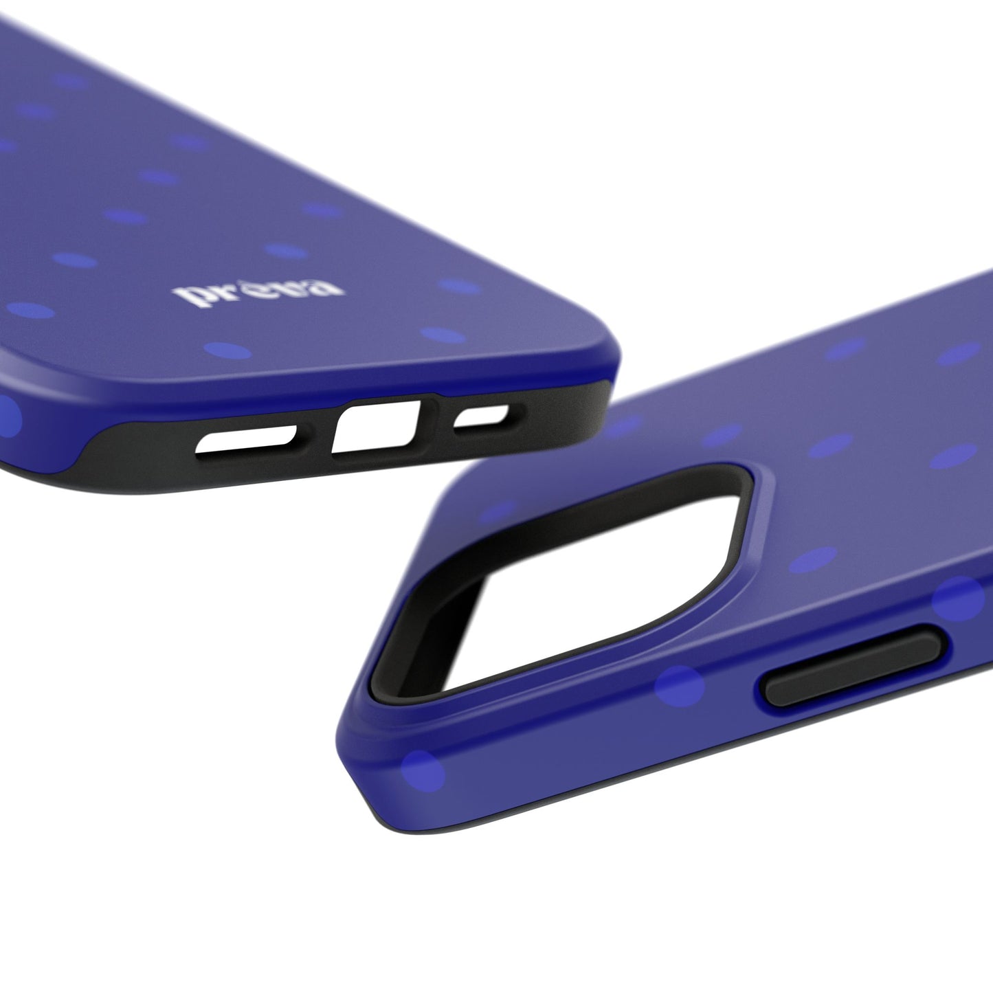 Dark Blue Polka Dots Phone Case